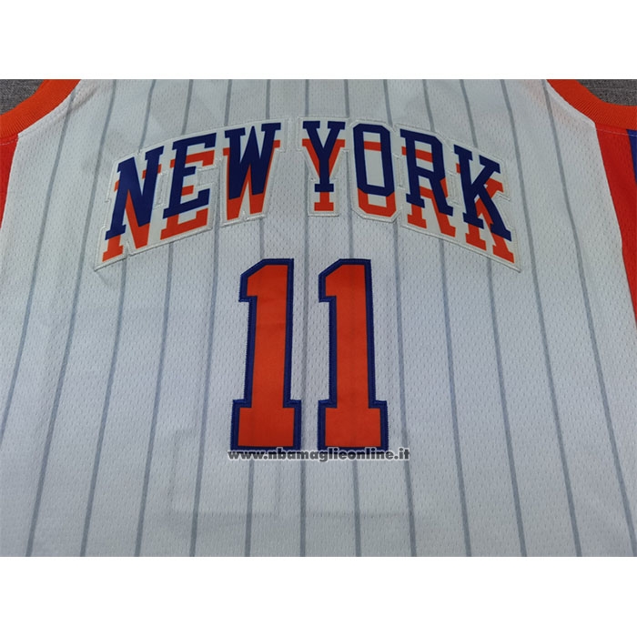 Maglia New York Knicks Jalen Brunson #11 Citta 2024-25 Bianco